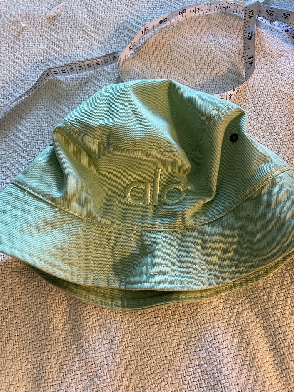 ALO Yoga Kids Mint Green Bucket Hat with Embroidered Logo